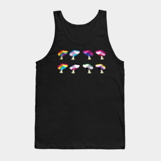 LGBTQ Pride Flag Mushroom Sticker Pack Tank Top